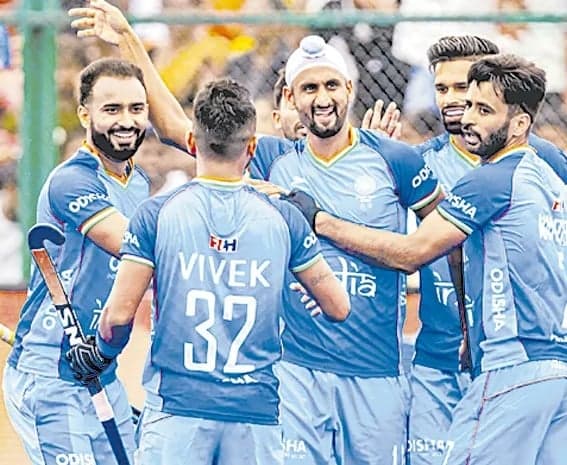 బ్లూ జెర్సీతో భారత హాకీ - Udayam