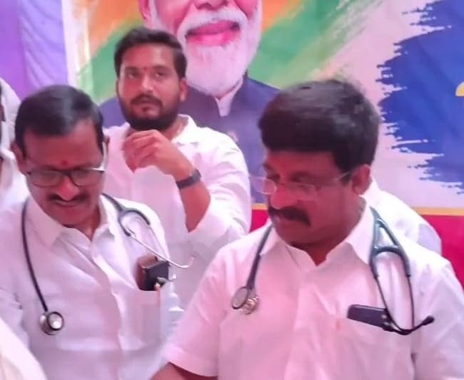 కనిగిరిలో రోగులను పరీక్షించిన ఎమ్మెల్యే - Udayam