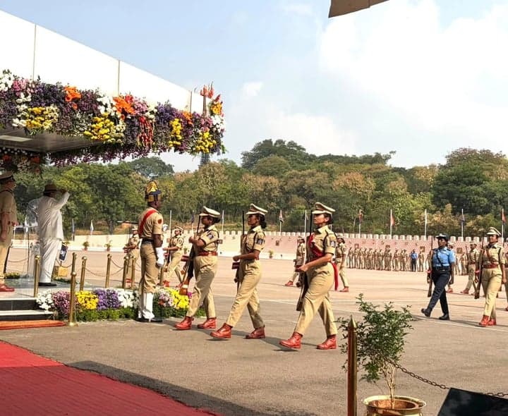 78వ బ్యాచ్ ఐపీఎస్ పాసింగ్ అవుట్ పరేడ్‌కు డీజీపీ సీవీ ఆనంద్ 