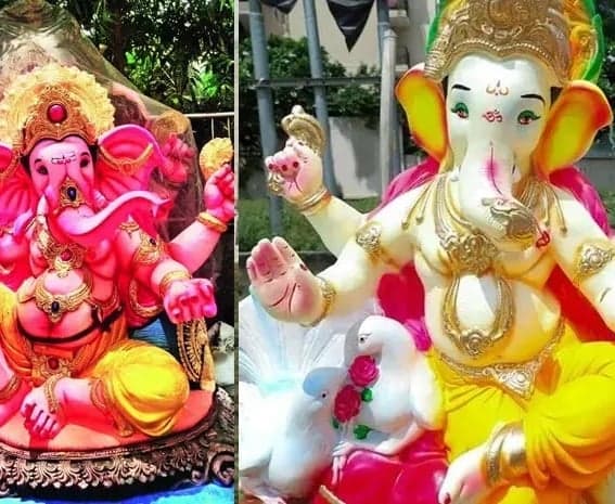అద్దెకు ఫైబర్ గణేశ విగ్రహాలు