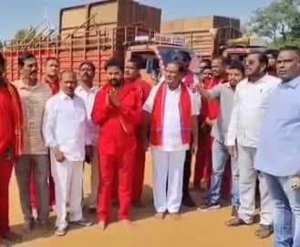 బహిరంగ సభ ఏర్పాట్లకు బీఆర్ఎస్ నేతల భూమిపూజ - Udayam