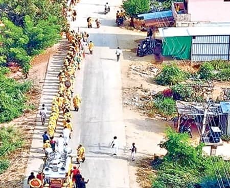 614 కిలోమీటర్ల పర్యావరణ పాదయాత్ర - Udayam