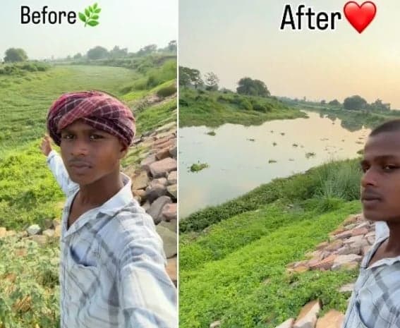 యువకుడి సాహసం.. 1000 కిలోల చెత్త తొలగింపు
