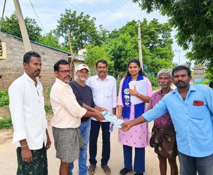 కొండాపురంలో బీఎస్పీ అభ్యర్థి ప్రచారం - Udayam