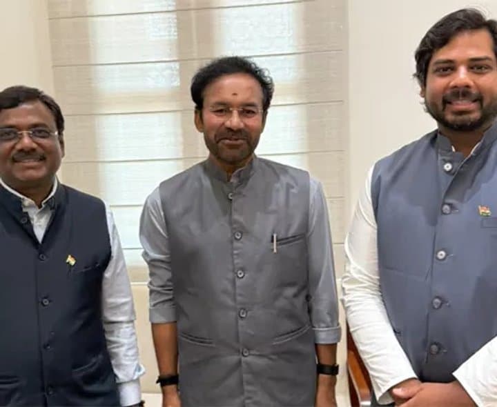 కేంద్ర మంత్రులతో వివేక్‌ భేటీ