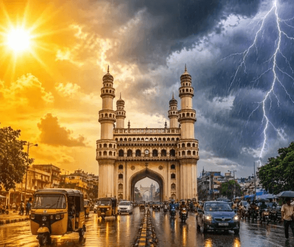 హైదరాబాద్‌లో ఎండల నుంచి ఉపశమనం: చిరుజల్లులతో చల్లబడిన వాతావరణం - Udayam Digital