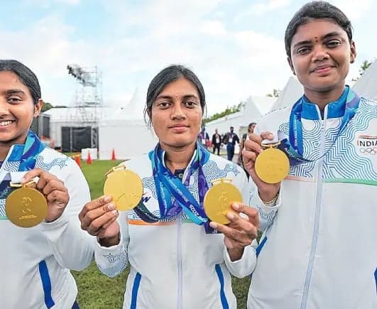 ఆర్చరీలో తెలుగు క్రీడాకారుల హవా, ఆసియా క్రీడల్లో స్వర్ణాల పంట