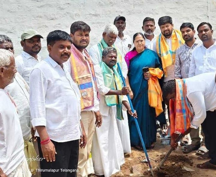 మహిళా సమైక్య భవనానికి భూమిపూజ