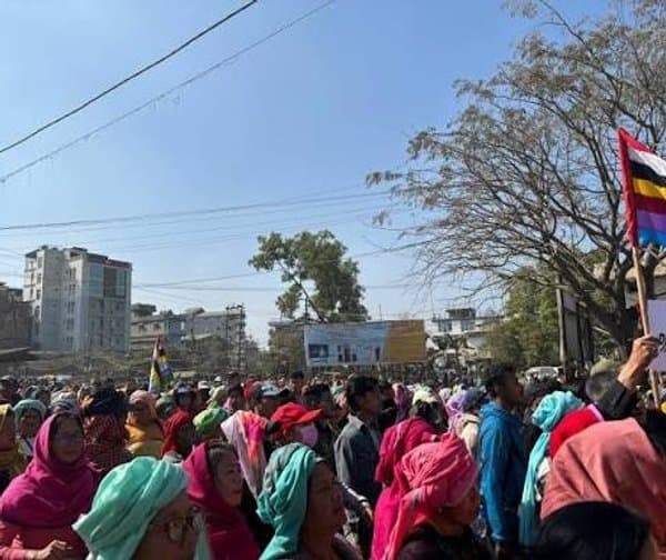 నాగా పౌరుల హత్య! ఇంఫాల్‌లో భారీ శాంతి ర్యాలీ