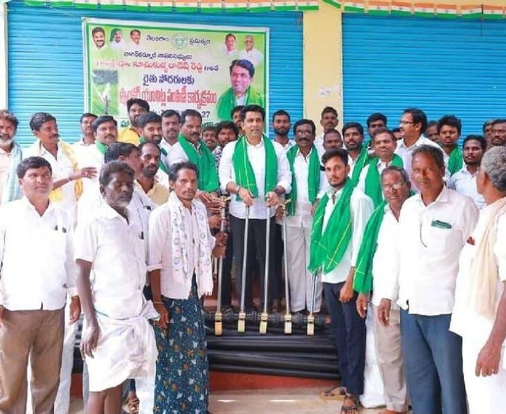 స్ప్రింక్లర్‌ పరికరాలతో రైతులకు నీటి ఆదా: ఎమ్మెల్యే కూచుకుళ్ల 