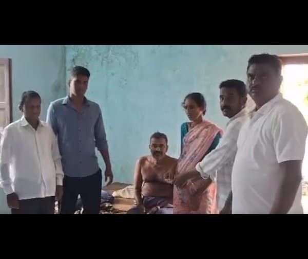 బాధిత కుటుంబానికి ఆర్థిక సాయం