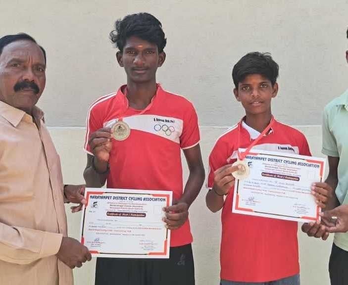 ధన్వాడ విద్యార్థులు రాష్ట్రస్థాయి సైక్లింగ్ పోటీలకు ఎంపిక - Udayam