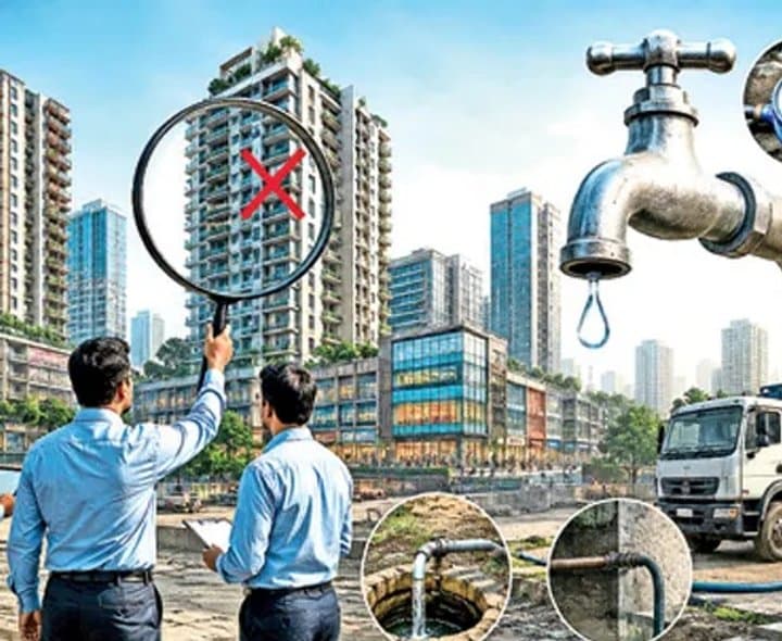 భారీ భవనాల నీటి కనెక్షన్లపై నజర్‌