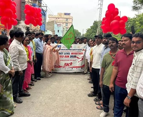 మార్కాపురంలో ఎయిడ్స్‌పై అవగాహనకు 5కే మారథాన్