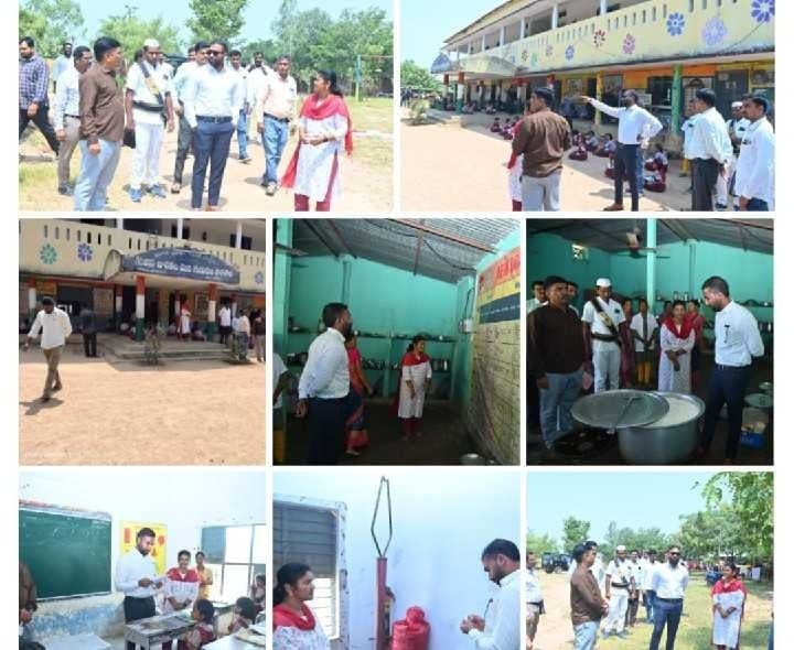 మల్లాపూర్ ఎస్టీ మినీ గురుకుల పాఠశాలను పరిశీలించిన కలెక్టర్ - Udayam