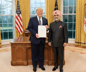 దిల్లీ ఎల్జీ తరణ్‌జీత్ సింగ్‌కు ట్రంప్ అభినందనలు; ద్వైపాక్షిక సంబంధాల బలోపేతంపై ప్రశంస. - Udayam Digital