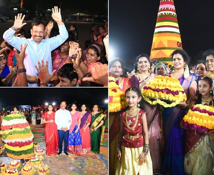 బతుకమ్మ సంబురాల్లో సీపీ సజ్జనార్‌