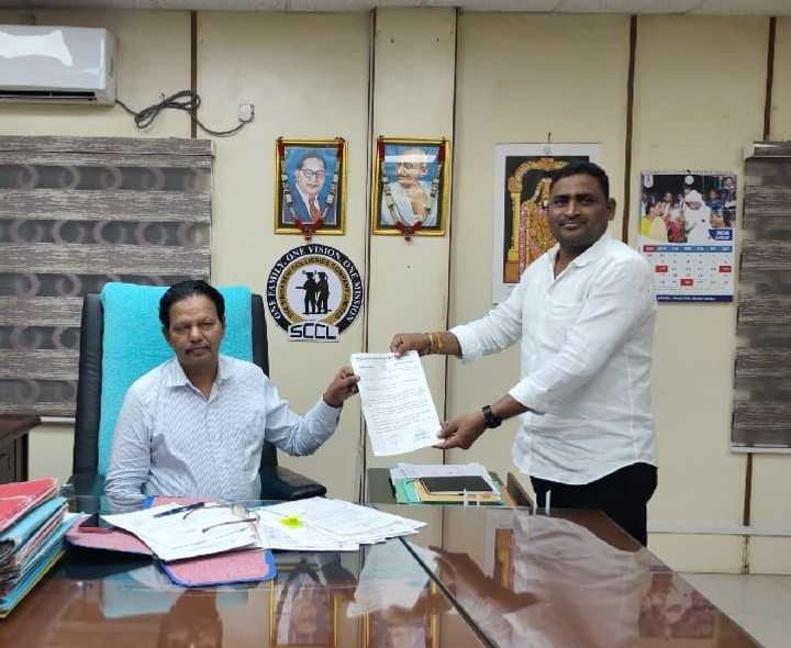 భూ నిర్వాసిత గ్రామాల సమస్యలపై వినతి
