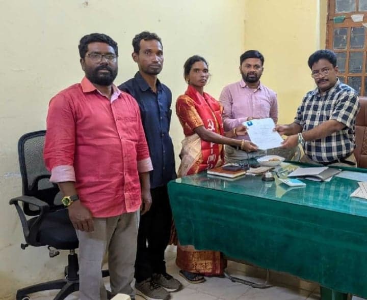 మాదల ఎంపీటీసీగా శాంతి నామినేషన్ - Udayam