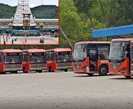 తిరుమలకు చేరుకున్న 15 ఈవీ బస్సులు