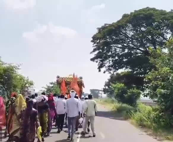 బోరిగాం నుంచి జ్ఞాన సరస్వతి ఆలయానికి పాదయాత్ర - Udayam