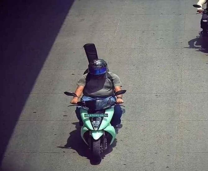 గిటార్‌ను హెల్మెట్‌గా గుర్తించిన AI కెమెరా