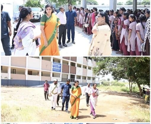 కస్తూర్బా పాఠశాలలో కలెక్టర్ ఆకస్మిక తనిఖీ
