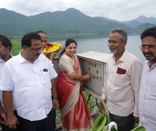 ఆంధ్రా జలాశయం నుండి సాగునీటి విడుదల