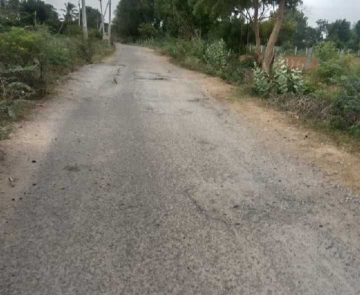 గుంతల్లో రహదారి కష్టాల్లో గ్రామస్థులు