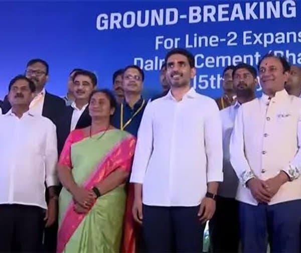 దాల్మియా సిమెంట్ ప్లాంట్ విస్తరణకు నారా లోకేష్ శంకుస్థాపన