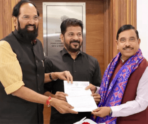 కేంద్ర మంత్రి ప్రహ్లాద్ జోషితో సీఎం రేవంత్ రెడ్డి భేటీ. - Udayam Digital