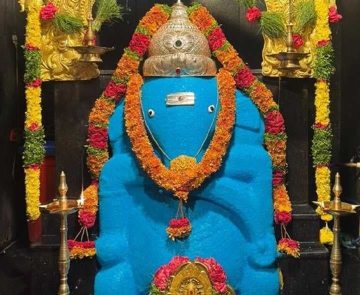 ఆకాశ వర్ణంలో రుద్రారం సిద్ధి గణపతి