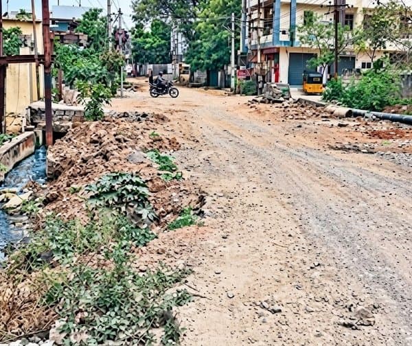 కరీంనగర్‌లో అసంపూర్తిగా అభివృద్ధి పనులు - Udayam Digital