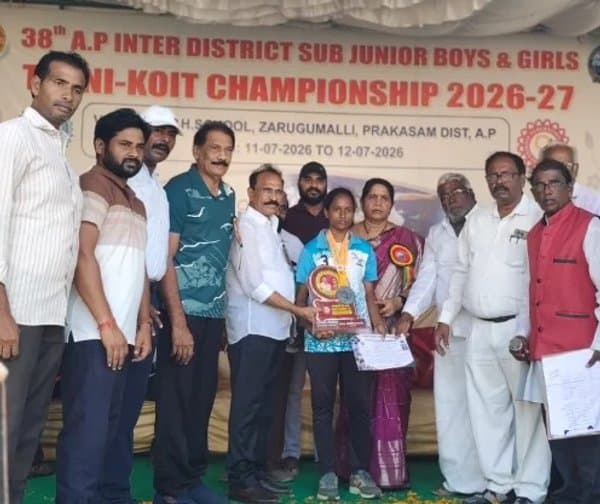 నేషనల్ టెన్నికాయిట్ పోటీలకు ఎంపికైన ఏపీ విద్యార్థిని