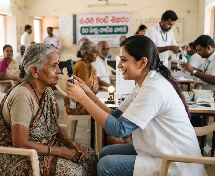 50 ఏళ్లు దాటిందా- ఉచిత కంటి పరిక్ష