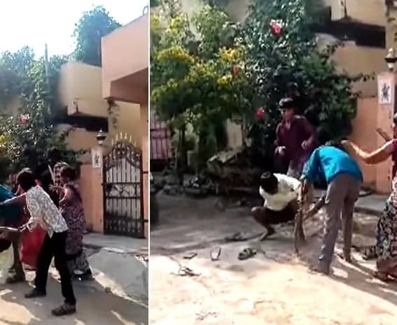 కరీంనగర్‌లో ఉద్రిక్తత.. కర్రలు, బండరాళ్లతో దాడులు