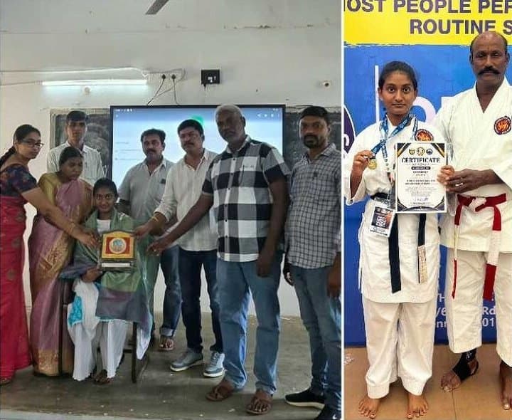 గిన్నిస్‌బుక్‌ రికార్డ్స్‌లో ఖానాపూర్‌ విద్యార్థిని