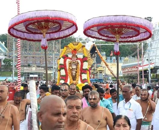 తిరుమలలో కనుల పండువగా ‘భాగ్ సవారి’ ఉత్సవం