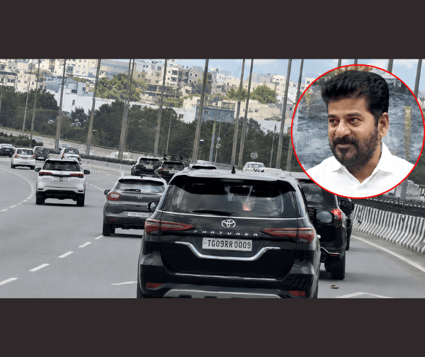 ట్రాఫిక్ ఆపకుండానే సాగిన రేవంత్ రెడ్డి కాన్వాయ్!