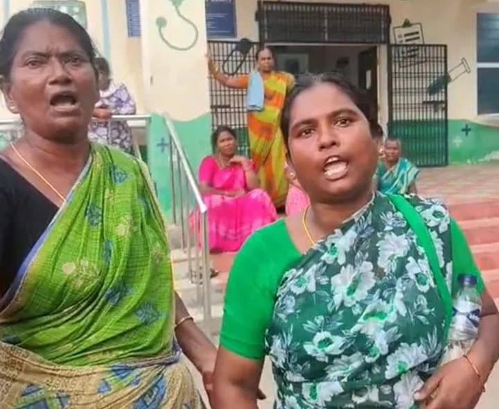 సజ్జపాడులో టీడీపీ దౌర్జన్యం