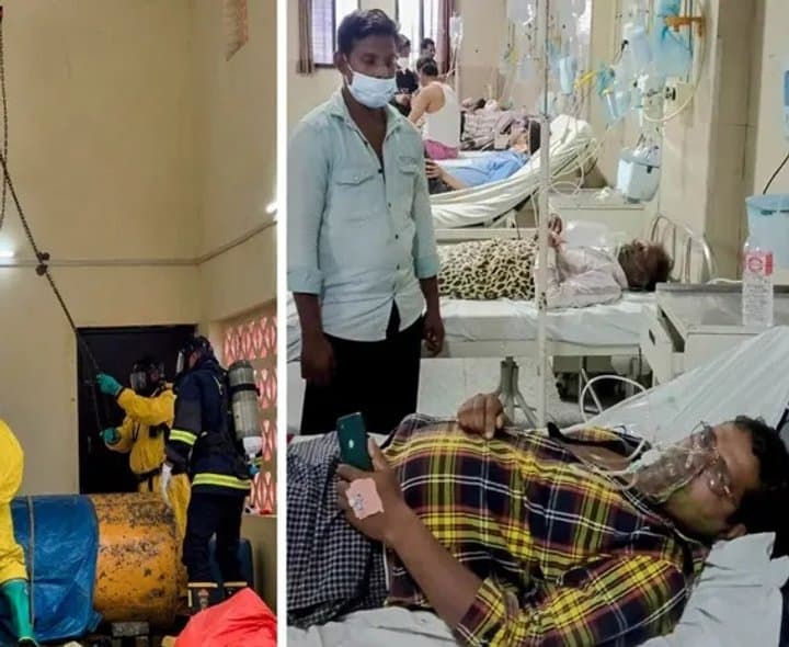 క్లోరిన్‌ లీక్‌తో 56 మంది ఆస్పత్రికి