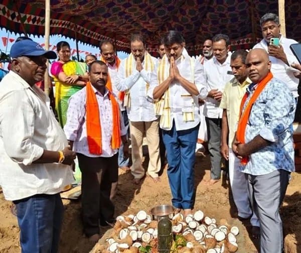 పెడన: శ్రీ అభయాంజనేయ ఆలయ నిర్మాణానికి ఎమ్మెల్యే శ్రీకారం - Udayam Digital