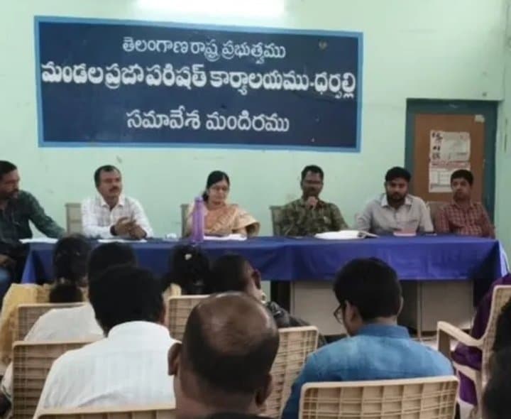 ధర్పల్లిలో గ్రామపంచాయతీ ప్రగతి ప్రణాళికపై సమావేశం