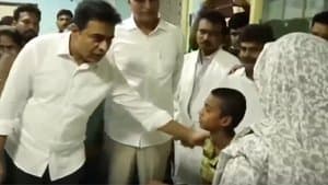 సిరిసిల్లలో పానీపూరి ఘటన: చిన్నారులను పరామర్శించిన కేటీఆర్, హరీశ్ రావు