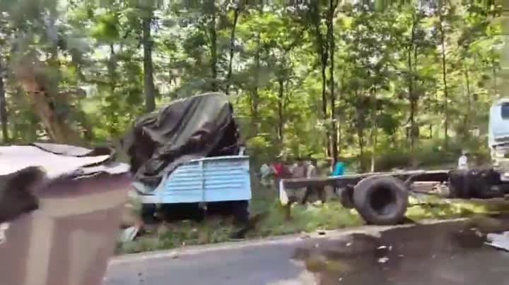 ఘోర రోడ్డు ప్రమాదం.. ఇద్దరు CRPF జవాన్లు మృతి