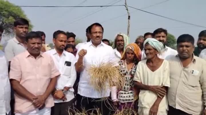 పంటల ఎండిపోవడంపై లక్ష్మారెడ్డి ఆగ్రహం