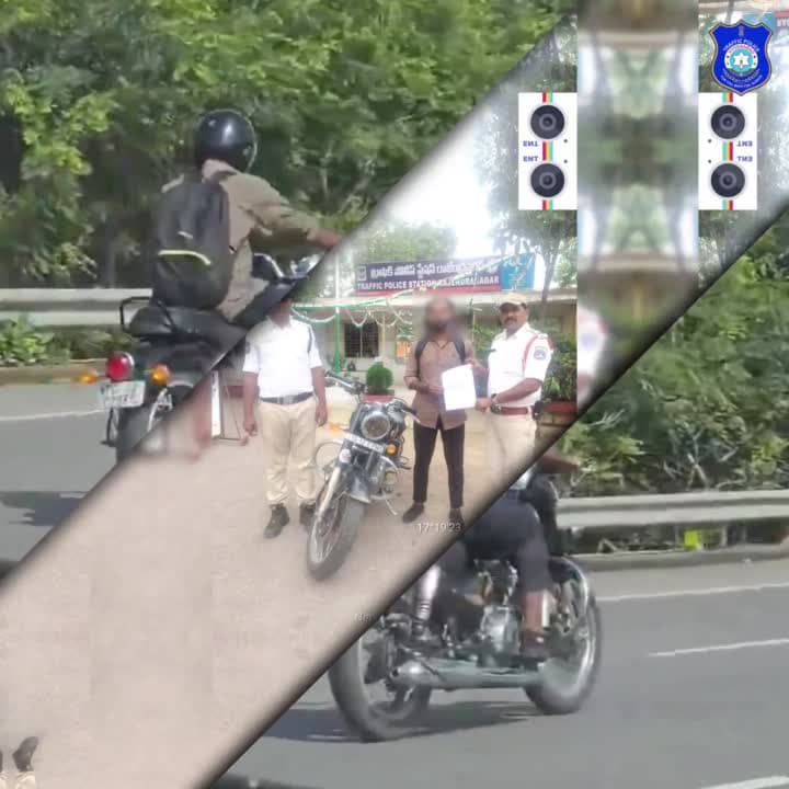 ఓఆర్‌ఆర్‌పై బైక్‌.. పోలీసుల చర్య - Udayam