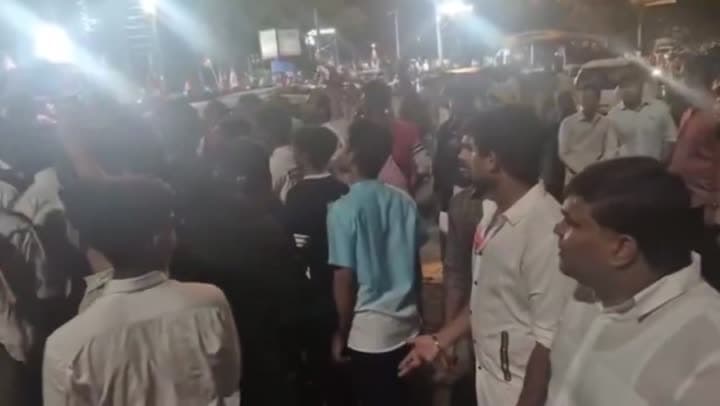 రేవంత్ రెడ్డి కొవ్వొత్తుల ర్యాలీలో ఘర్షణ