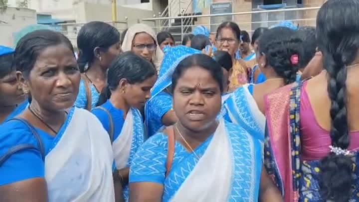 భైంసాలో ఆశా వర్కర్ల నిరసన ర్యాలీ - Udayam