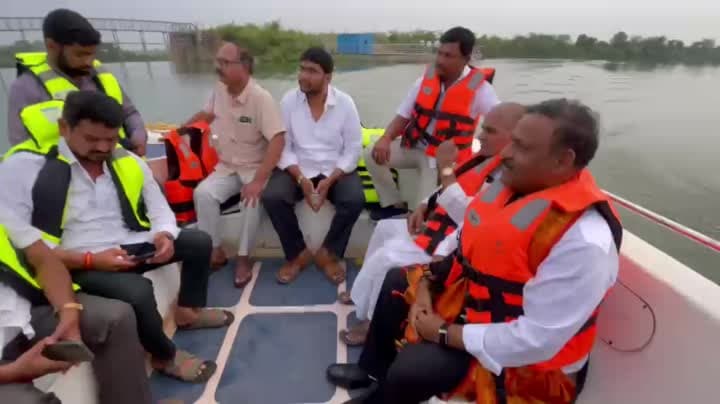 లక్నాపూర్ ప్రాజెక్టు వద్ద వినాయక నిమజ్జన ఏర్పాట్లను పరిశీలించిన ఎమ్మెల్యే